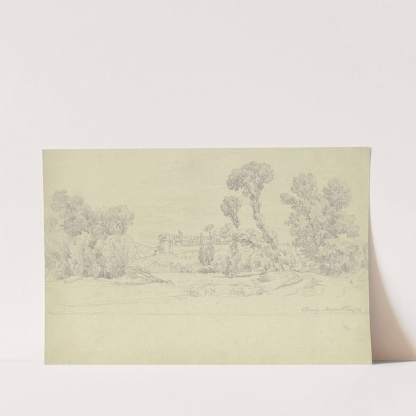 Landschaft um Villeneuve-lès-Avignon by Carl Morgenstern