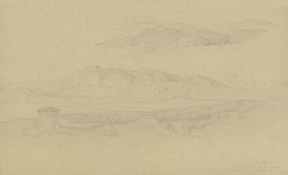 Landschaftsstudie Frascati und Tivoli