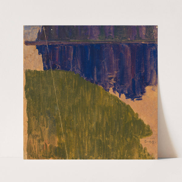 Landschaftsstudie; Hirschbergen – Böhmerwald (1908) by Egon Schiele