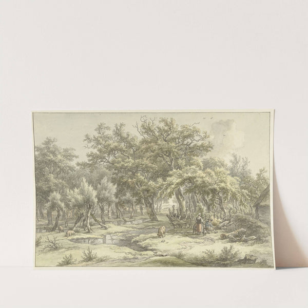 Landschap bij Eext (Drenthe) (1793) by Egbert van Drielst