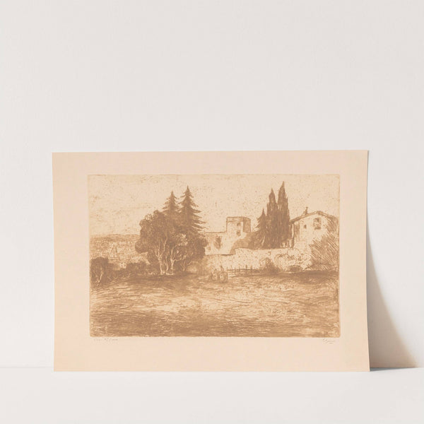 Landschap bij Rome (1873-1931) by Etienne Bosch