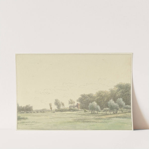 Landschap in de omgeving van Wageningen (1755 - 1818) by Egbert van Drielst