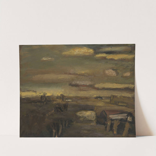 Landschap in februari (1934) by Constant Permeke