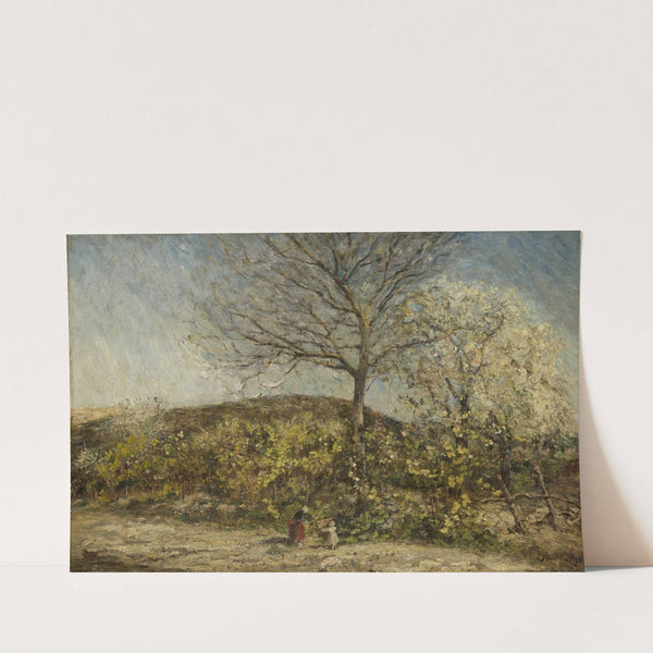 Landschap met bloeiende boomgaard (1870 - 1886) by Adolphe Monticelli