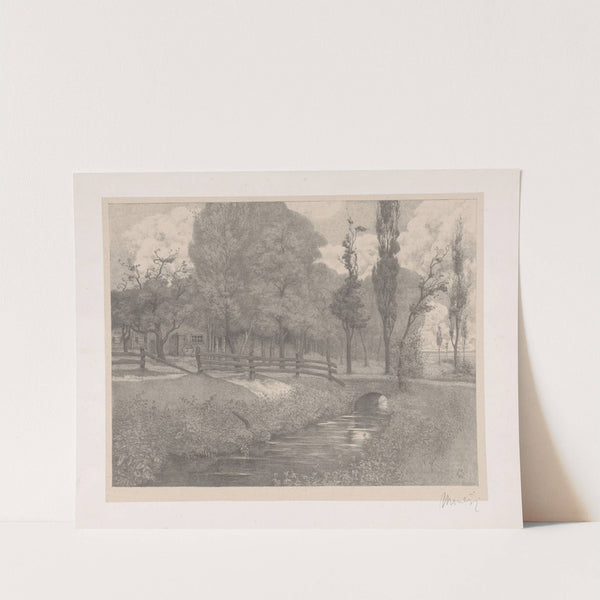 Landschap met boerderij bij een sloot (1899) by Simon Moulijn