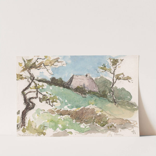 Landschap met boerderij te Materborn bij Kleve by Carel Nicolaas Storm van 's-Gravesande