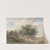Landschap met boerderijen en vee by Wijnand Nuijen