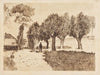 Landschap met bomen en figuur (De wilgen)
