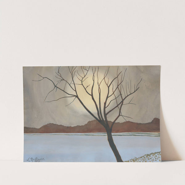 Landschap met boom op het voorplan by Léon Spilliaert