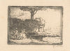 Landschap met drie figuren