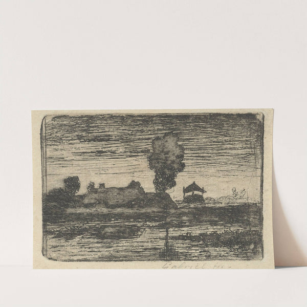 Landschap met hooiberg by Paul Joseph Constantin Gabriël