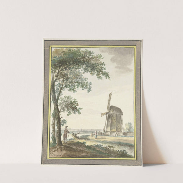 Landschap met molen by Dirk Kuipers