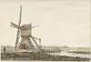 Landschap met poldermolen