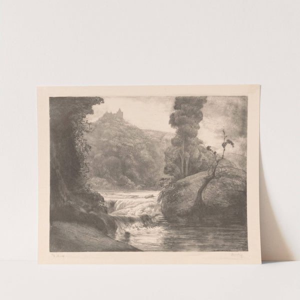 Landschap met waterval (1920) by Simon Moulijn