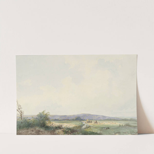 Landschap met weiden, bij de duinen by Frans Arnold Breuhaus de Groot