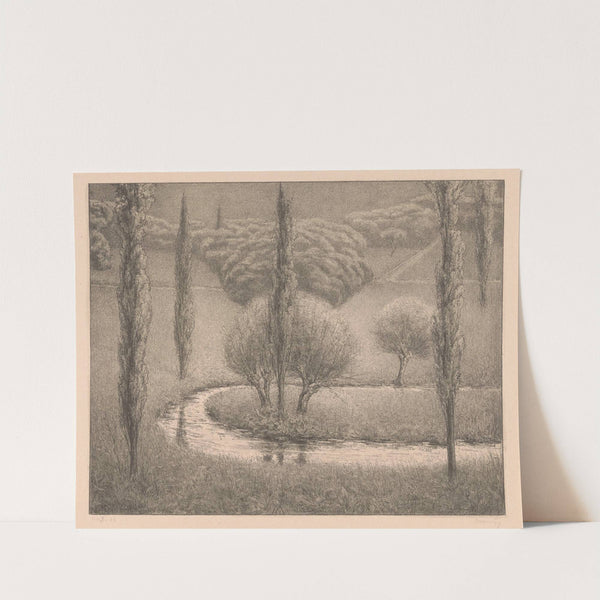 Landschap met wilgen en populieren (1921) by Simon Moulijn