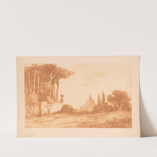 Landschap, Rome (1873-1931) by Etienne Bosch