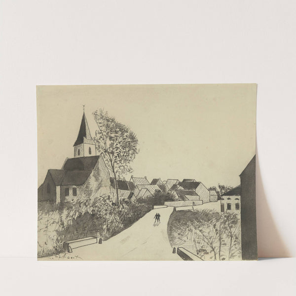 Landschap voor 'Au temps que Nanette était perdue' by Léon Spilliaert