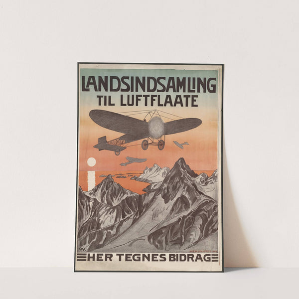 Landsindsamling til luftflaate – Her tegnes bidrag (1912) by Thorolf Holmboe
