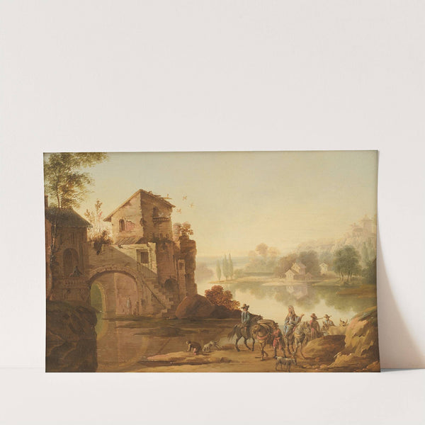 Landskab i italiensk manér (1745 – 1786) by Johan Mandelberg