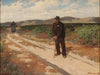 Landskab med en mand og en kone på en grusvej (1903)