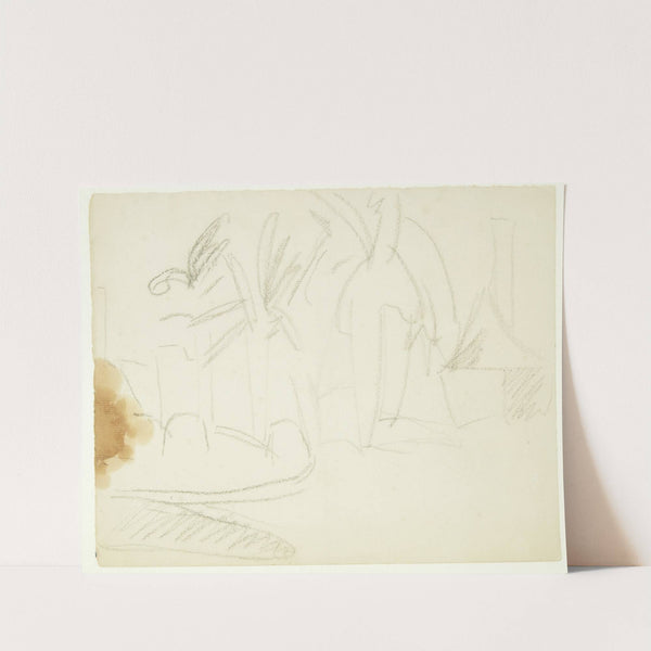 Landskab med palmer, Cannes by Edvard Weie