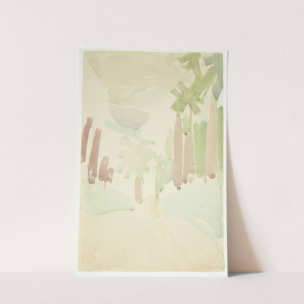 Landskab med palmer, Sydfrankrig by Edvard Weie