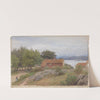 Landskap med bondegård ved Molde by Hans Gude