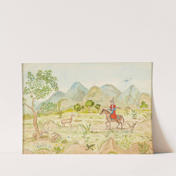 Landskap med ryttare by Nils Dardel