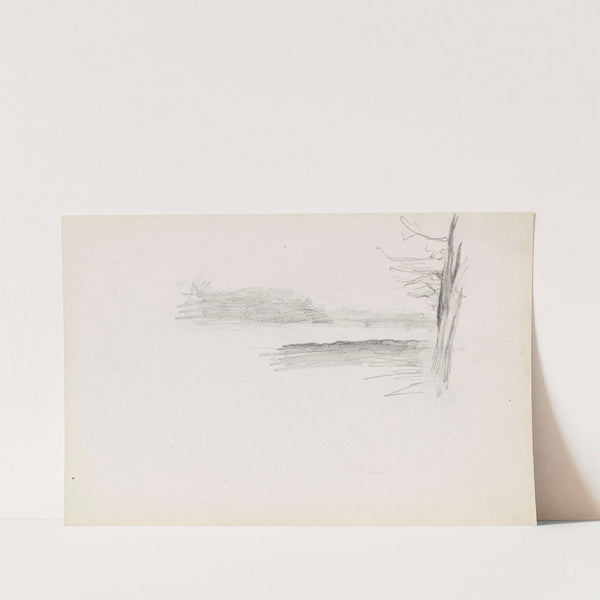 Landskap med tre by Signe Scheel