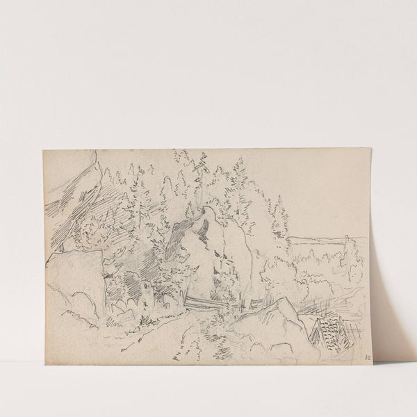 Landskap med vei (1862) by Hans Gude