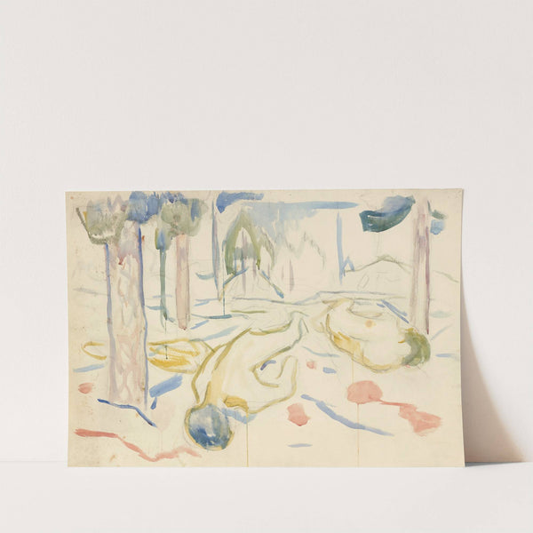 Landskap og døde kropper (1912) by Edvard Munch