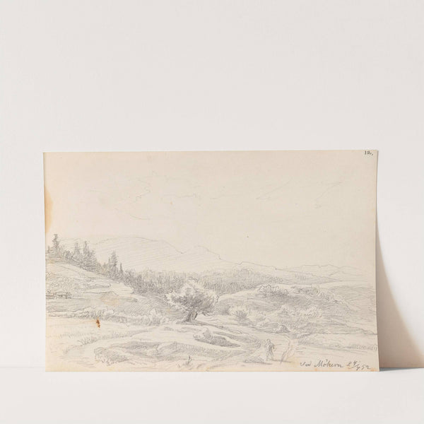 Landskap ved Møkeren (1852) by Adolph Tidemand