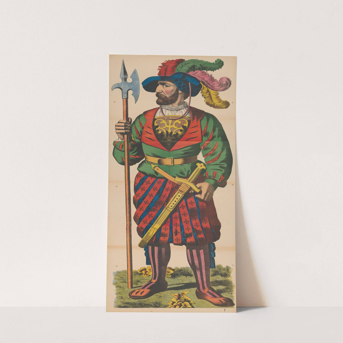 Landsknecht, a Germanic mercenary in the Holy Roman Empire's Imperial Army, with pike and sword by René Ackermann