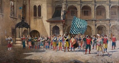Landsknecht und Fähnrich