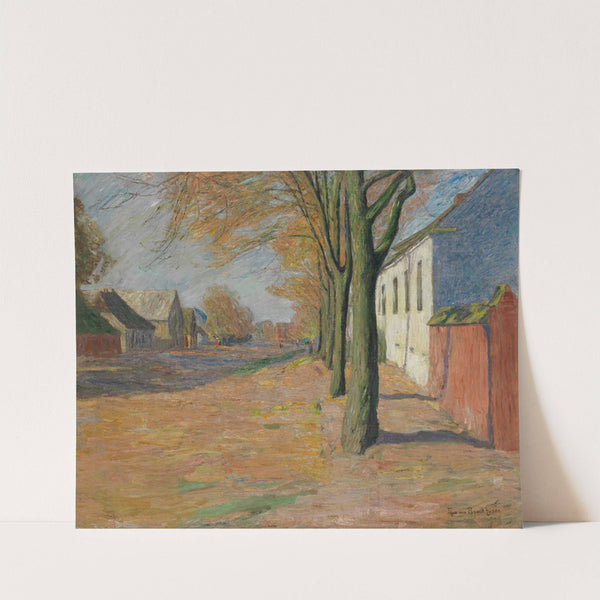 Landstraße mit Bäumen by Theo Von Brockhusen