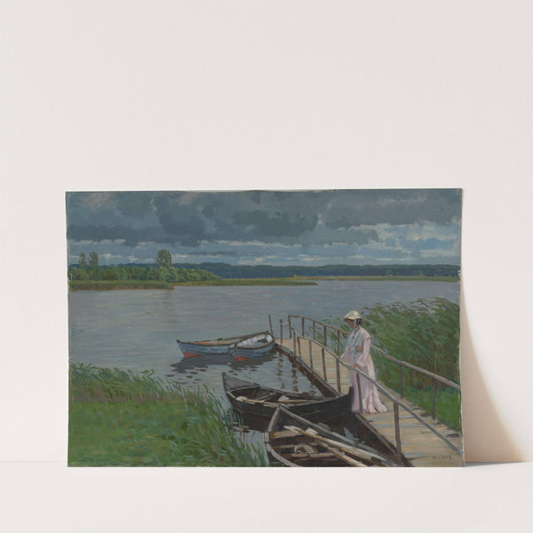 Landungssteg am Kölpinsee auf Usedom by Walter Conz