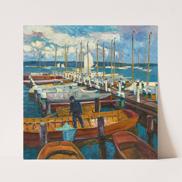 Landungssteg am Wannsee (Circa 1917) by Philipp Franck