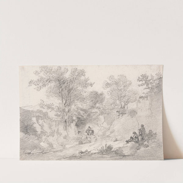 Lane with Figures by George Howland Beaumont