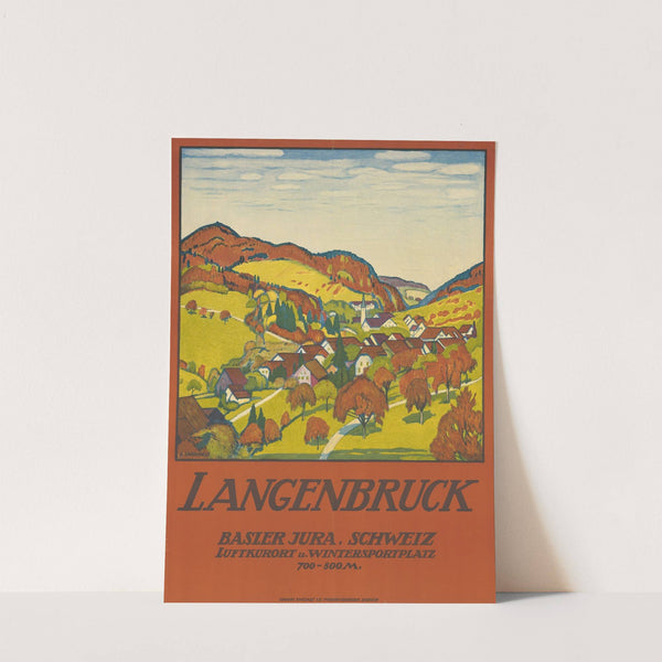 Langenbruck. Basler Jura. Schweiz Luftkurort und Wintersportplatz (1913) by Emil Cardinaux