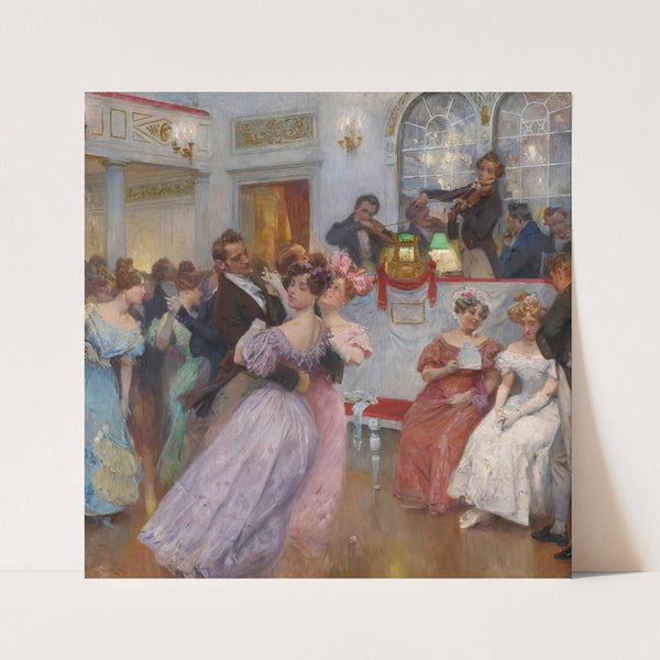 Lanner und Strauß mit Kapelle bei einem Ball (1906) by Charles Wilda