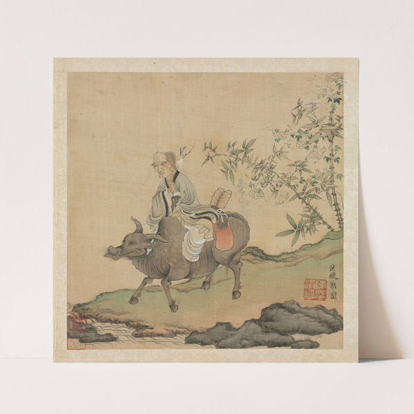 Laozi Riding an Ox (1598-1652) by Chen Hongshou