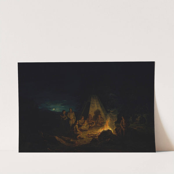 Laplanders Around A Fire (1813) by Alexander Lauréus