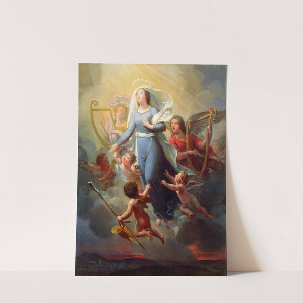 L'apothéose de sainte Geneviève by Joseph-Ferdinand Lancrenon