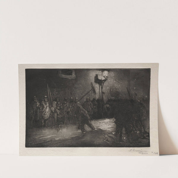 L’Appel des Balayeurs de la Nuit (1890) by Auguste Louis Lepère