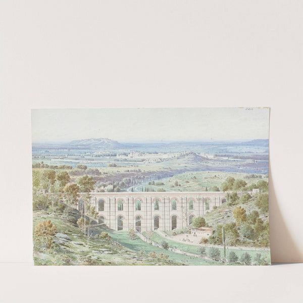 L’aqueduc Médicis d’Arcueil (Val de Marne) et vue générale de Paris, prise de l’aqueduc d’Arceuil (1915-1945) by Fédor Hoffbauer