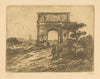 L’arc de Titus Rome (1873-1931)