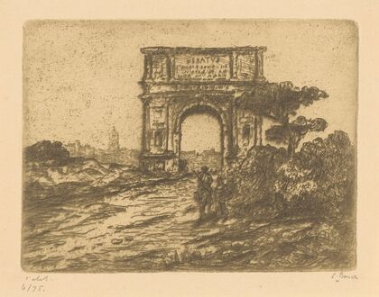 L’arc de Titus Rome (1873-1931)