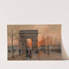 L’Arc de Triomphe, Place de l’Étoile by Eugène Galien-Laloue