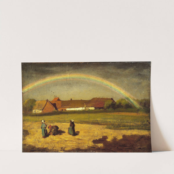 L’arc-en-ciel à Courrières (1855) by Jules Breton